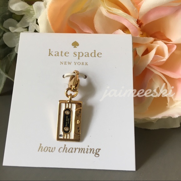 kate spade Accessories - KATE SPADE Cassette Tape Charm NWT